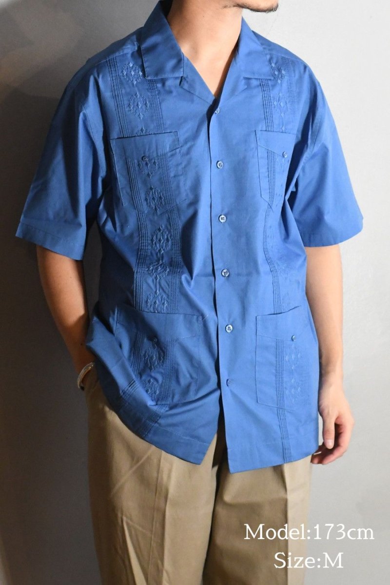 画像5: Cubavera Short Sleeve Guayabera Shirt Delft キューバベラ (5)