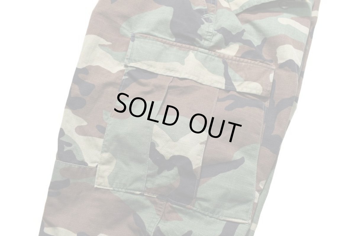 画像4: Used Us Military Ripstop Combat Trouser Woodland Camo (4)