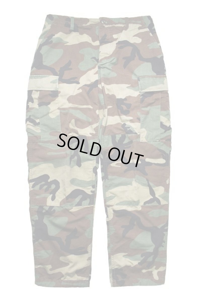 画像1: Used Us Military Ripstop Combat Trouser Woodland Camo (1)