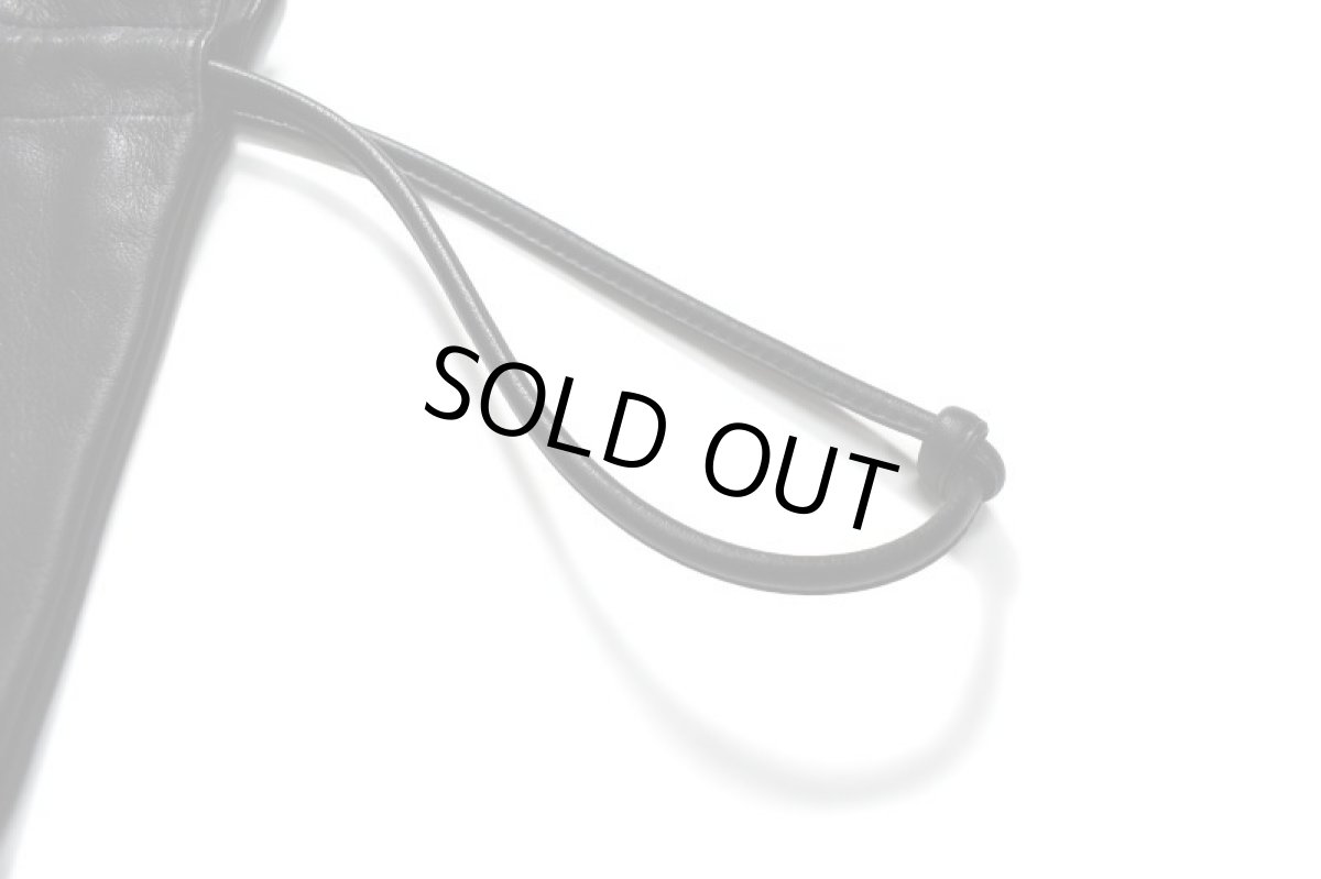 画像3: made in ASAKUSA Leather Gassai Bukuro Black (3)