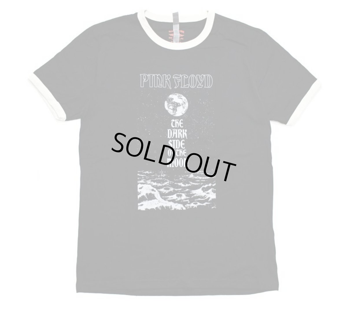 画像1: 【SALE】Bluescentric Pink Floyd The Dark Side of The Moon Goth Ringer T-Shirt Black/Natural  (1)