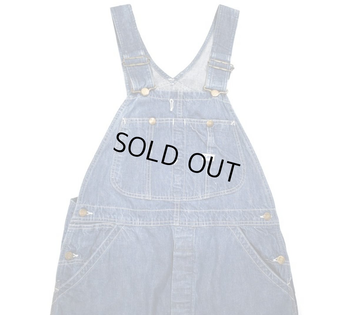 画像1: 60s Used Lee Jelt Denim Overall made in USA (1)