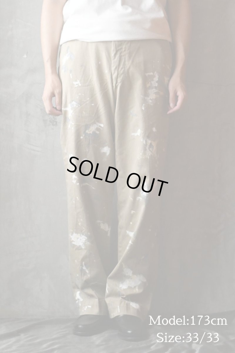 画像8: Used 60’s U.S.ARMY Painted Chino Trousers (8)