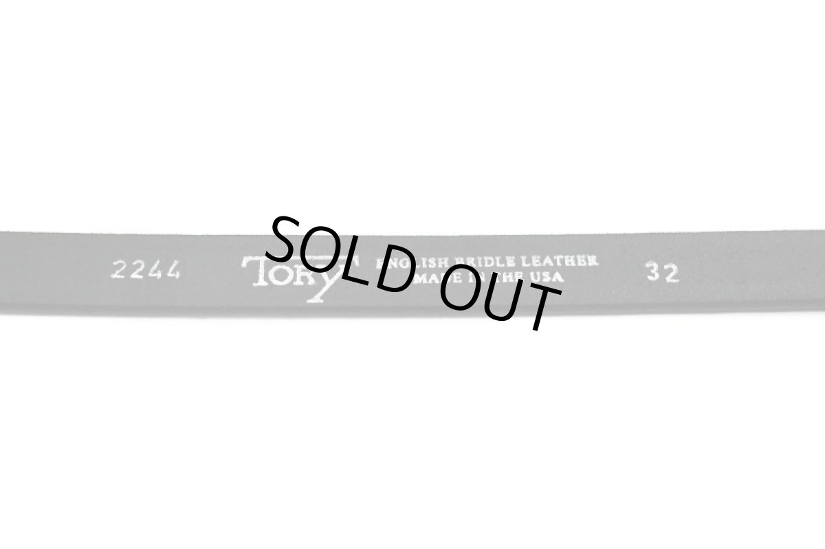 画像5: Tory Leather 3-Piece Silver Buckle Belt Black 2244 トリーレザー (5)