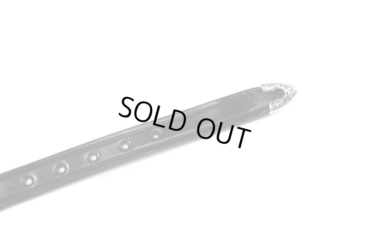 画像3: Tory Leather 3-Piece Silver Buckle Belt Black 2244 トリーレザー (3)