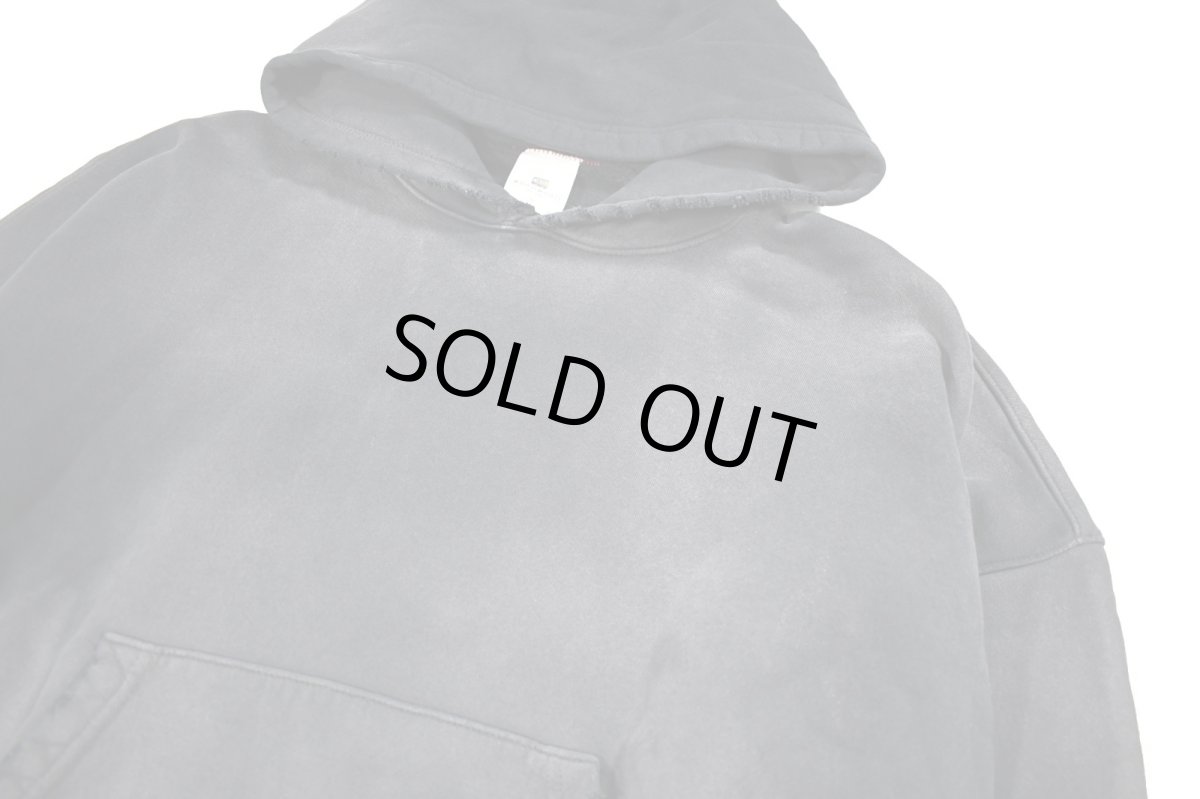 画像2: MOOJI MOOJI US Oversize Crop Hoodie Aged Black (2)