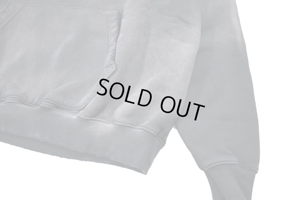 画像3: MOOJI MOOJI US Oversize Crop Hoodie Aged Black (3)