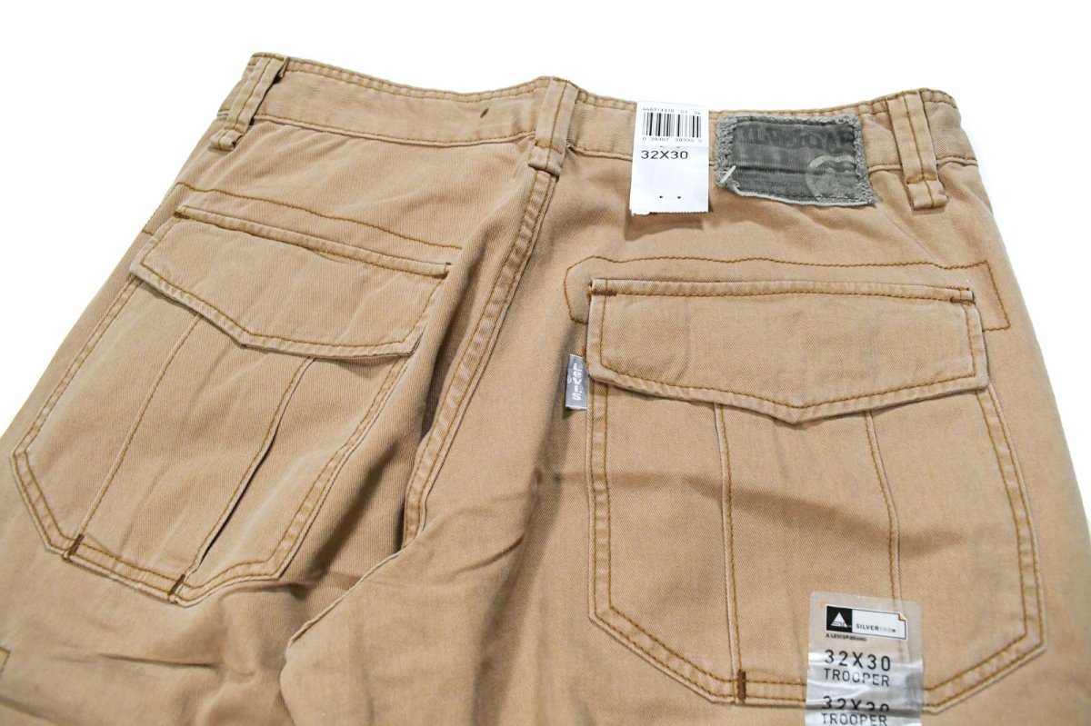 画像4: 00s Deadstock Levi's Silver Tab M47 Cargo Pants Khaki リーバイス (4)