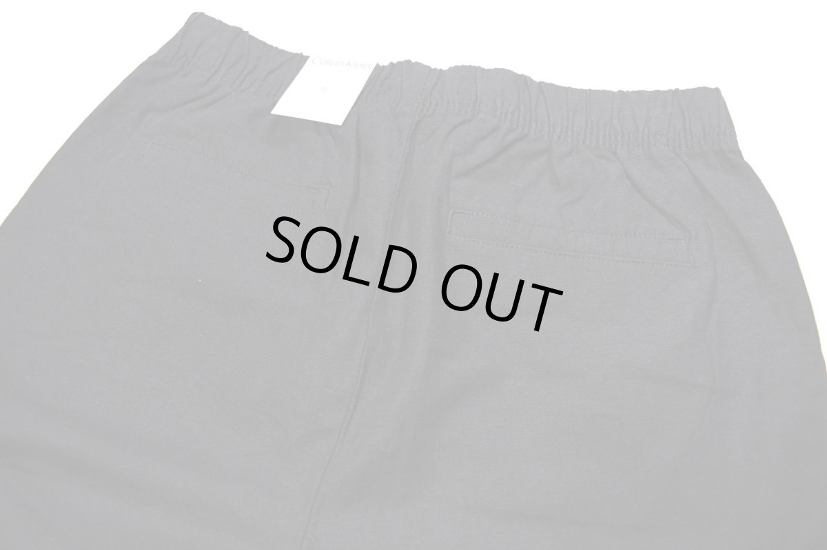 画像4: Calvin Klein Linen Easy Pants Black カルバンクライン (4)