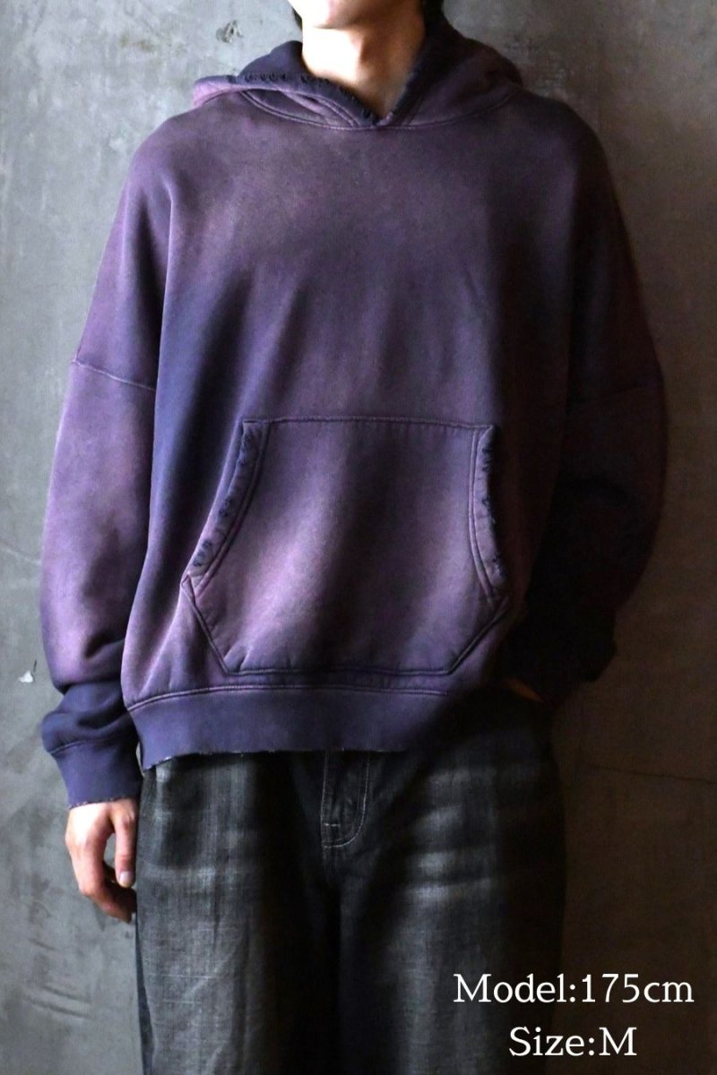 画像8: MOOJI MOOJI US Oversize Crop Hoodie Aged Purple (8)