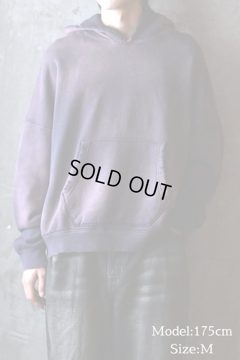 画像8: MOOJI MOOJI US Oversize Crop Hoodie Aged Purple (8)