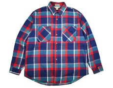 画像1: Used St John's Bay Flannel Shirt made in USA (1)
