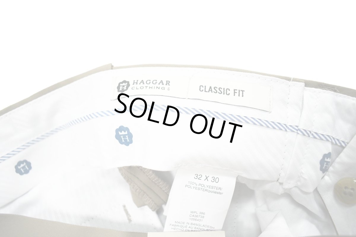 画像5: Haggar Classic Fit Pleated Front Pants British Khaki (5)