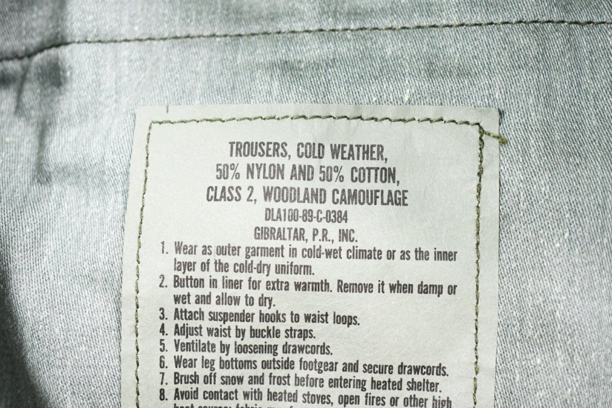 画像10: Deadstock Us Army M-65 Field Pants Woodland Camo (10)