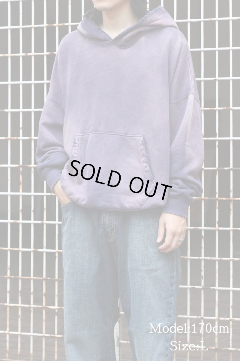 画像7: MOOJI MOOJI US Oversize Crop Hoodie Aged Purple (7)