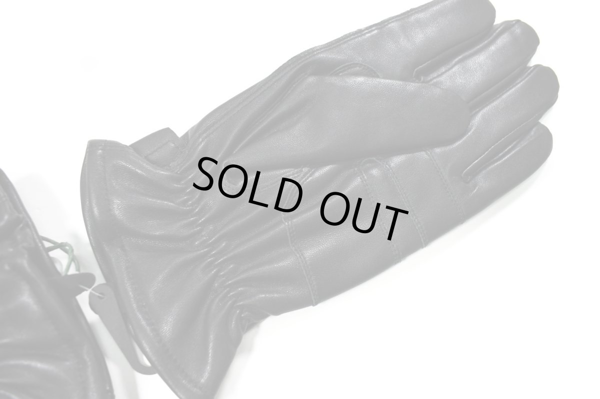 画像4: Barbour Burnished Leather Thinsulate Gloves Black バブアー (4)