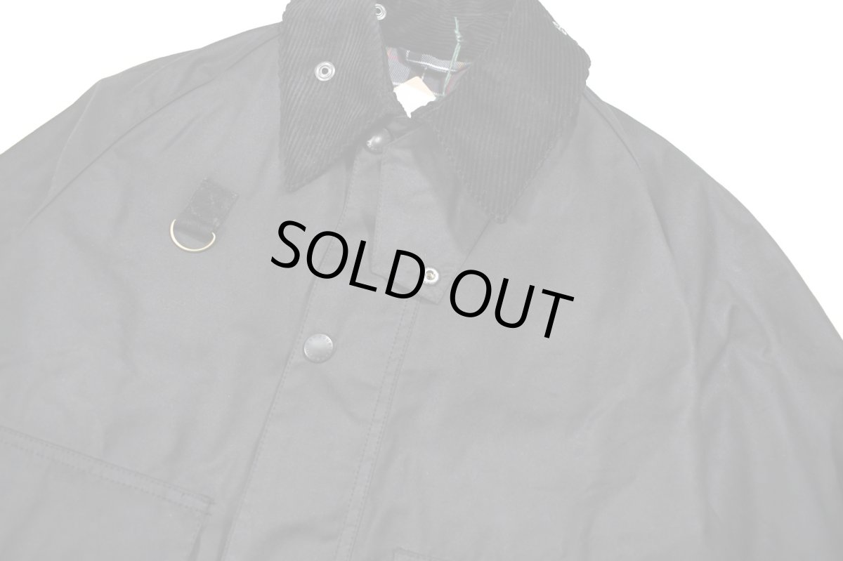 画像2: Barbour Spey Wax Jacket Black バブアー (2)