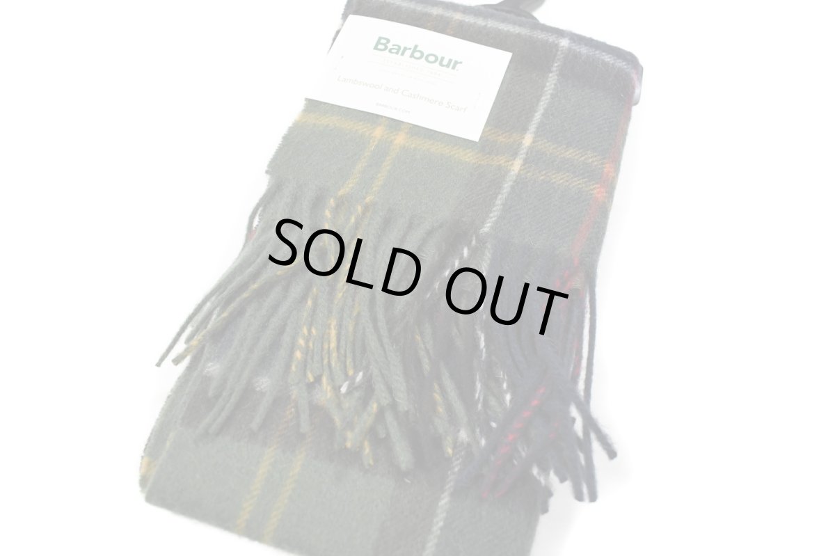 画像2: Barbour Lambswool and Cashmere Tartan Scarf バブアー (2)