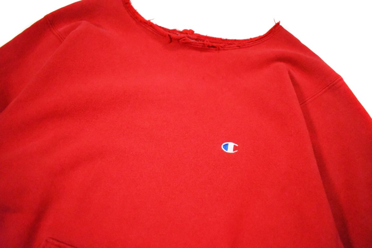 画像2: 90s Used Champion Reverse Weave Sweat Shirt Red made in USA (2)