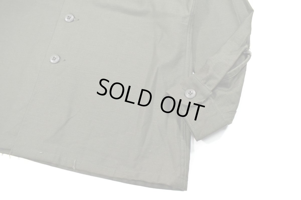 画像3: Deadstock Us Military Cotton Sateen OG-107 Utility Shirt (3)