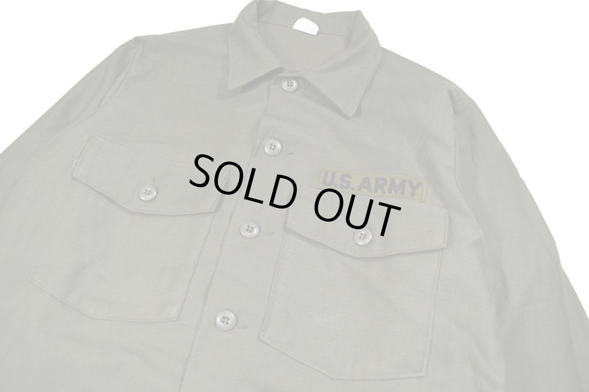 画像2: Deadstock Us Military Cotton Sateen OG-107 Utility Shirt (2)
