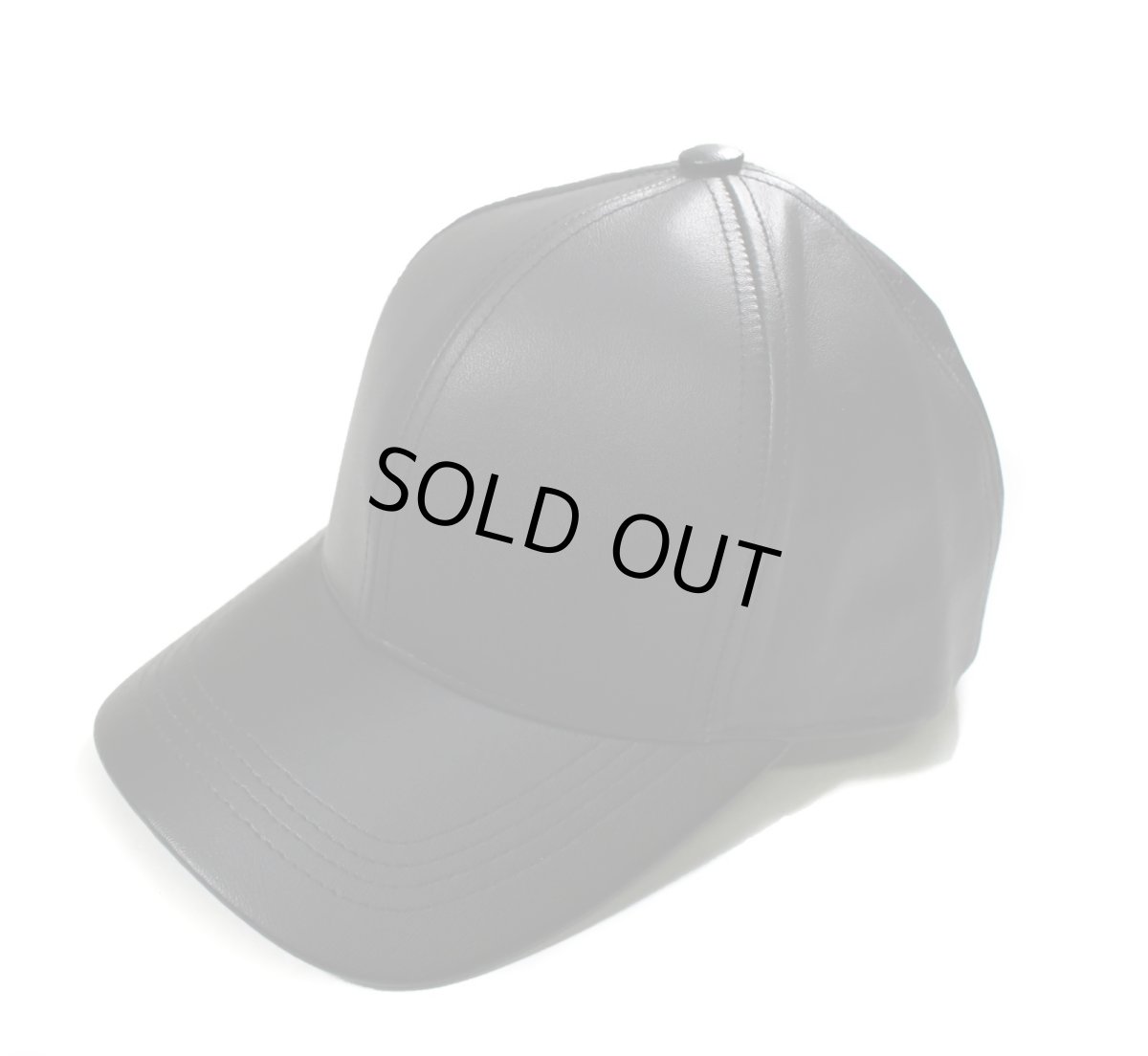 画像2: 【SALE】Winner Caps Leather Baseball Cap Black (2)