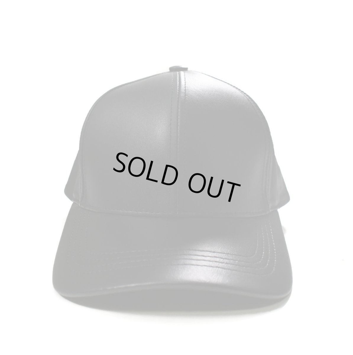 画像1: 【SALE】Winner Caps Leather Baseball Cap Black (1)