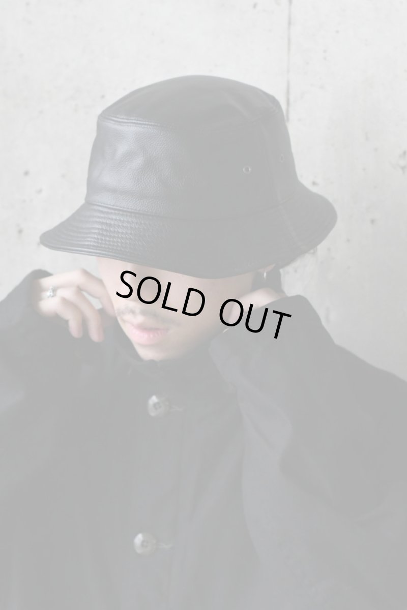 画像4: 【SALE】Winner Caps Leather Bucket Hat Black (4)