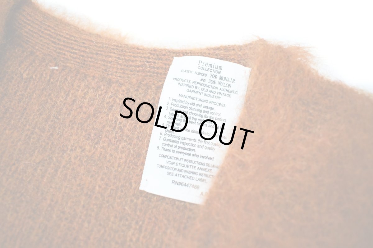 画像4: A.R.P.  Premium Mohair Cardigan W/Pocket Orange (4)