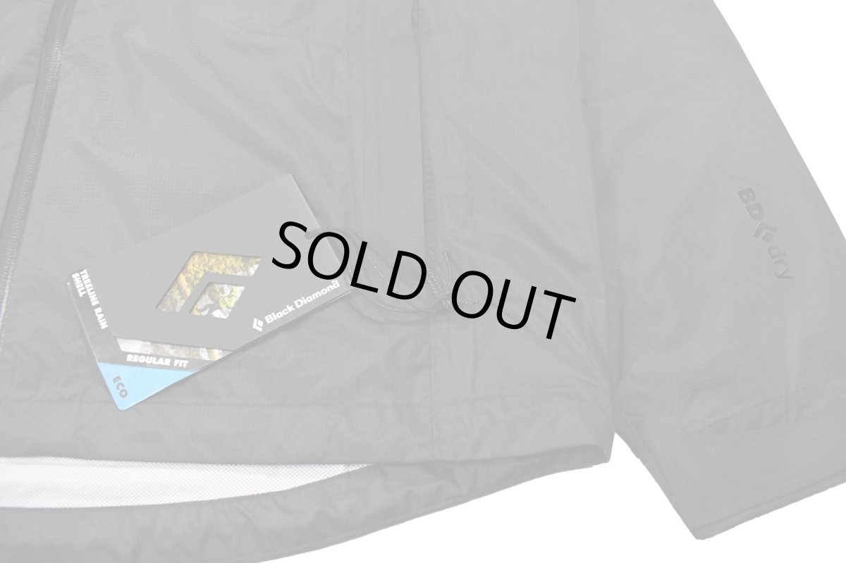 画像3: Black Diamond Treeline Rain Shell Jacket Black (3)