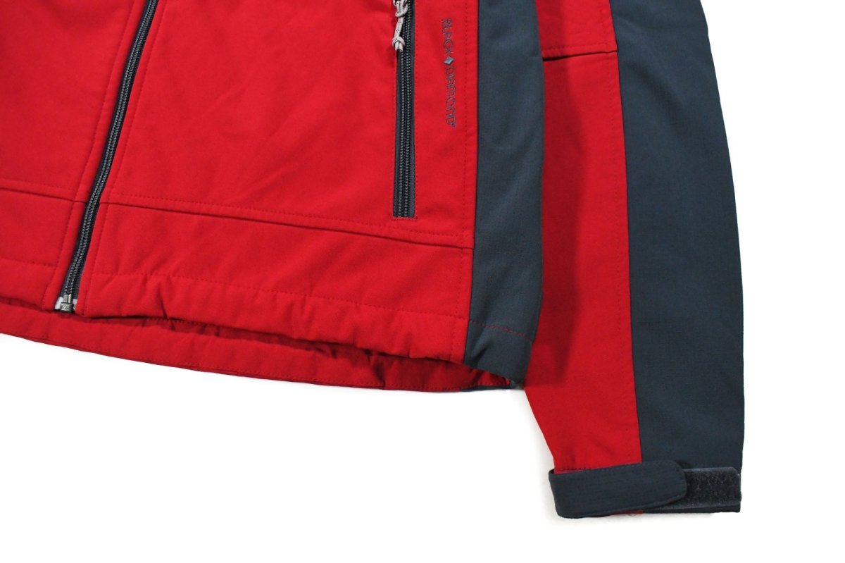 画像3: Used Black Diamond Soft Shell Jacket Red/Grey (3)
