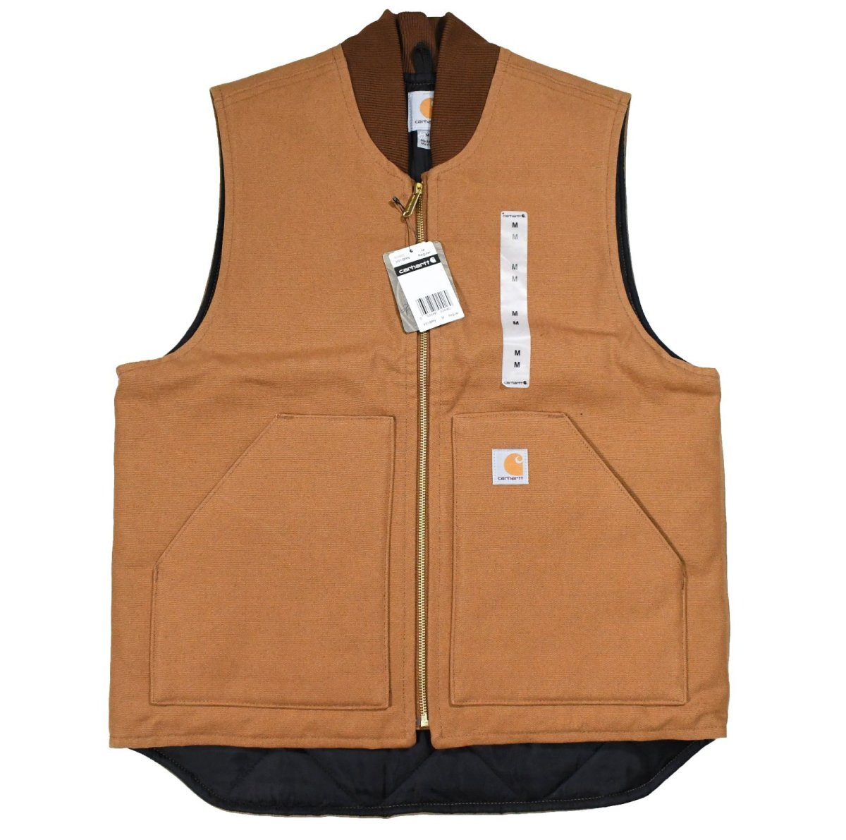 画像1: Deadstock Carhartt Duck Vest Brown (1)