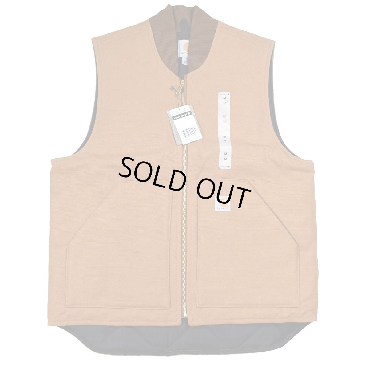 画像1: Deadstock Carhartt Duck Vest Brown (1)