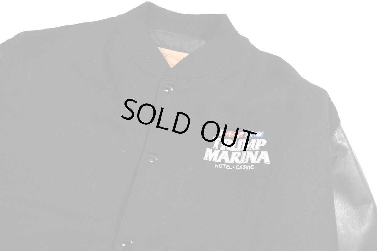 画像2: Used Carroll Original Wear Melton/Leather Varsity Jacket "Trump Marina" made in USA (2)