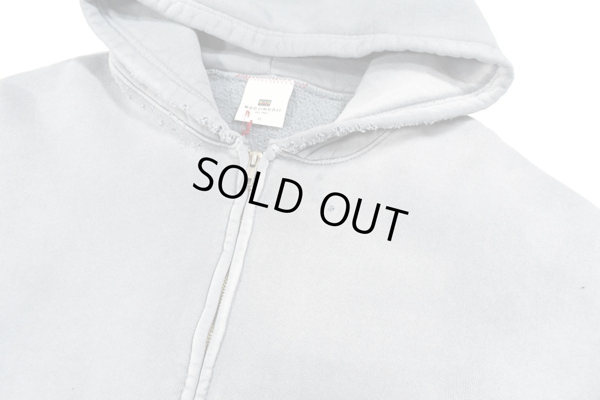 画像2: MOOJI MOOJI US Oversize Zip Up Hoodie Aged Grey (2)