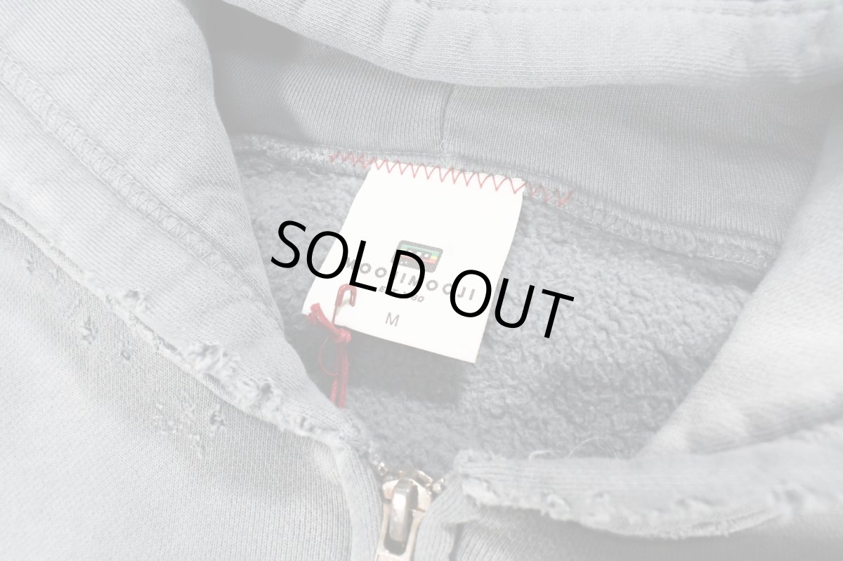 画像4: MOOJI MOOJI US Oversize Zip Up Hoodie Aged Grey (4)