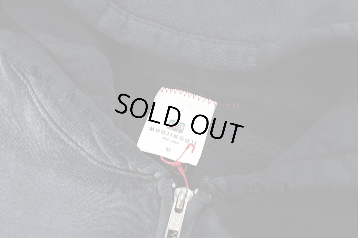 画像4: MOOJI MOOJI US Oversize Zip Up Hoodie Aged Black (4)
