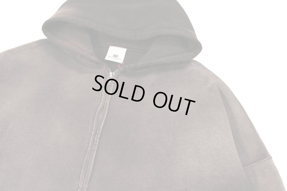 画像2: MOOJI MOOJI US Oversize Zip Up Hoodie Aged Brown (2)