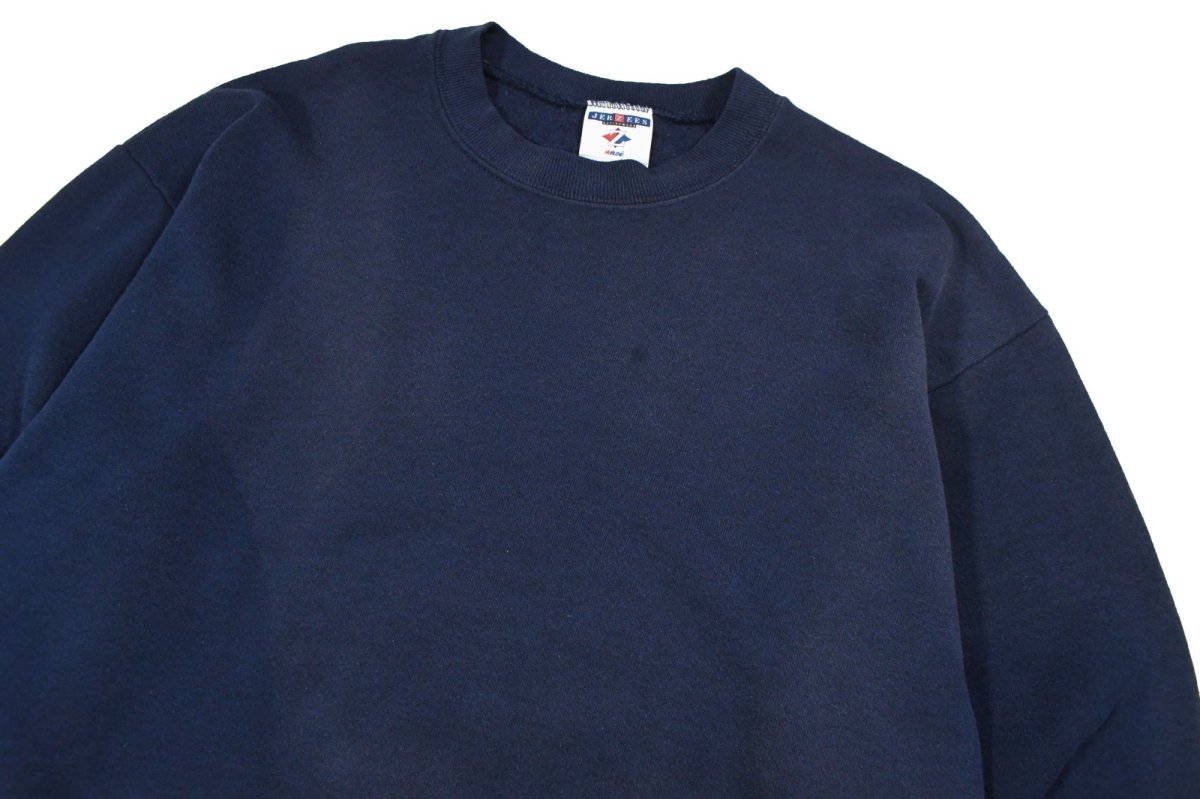 画像2: Used Jerzees Blank Sweat Shirt Fade Navy made in USA (2)