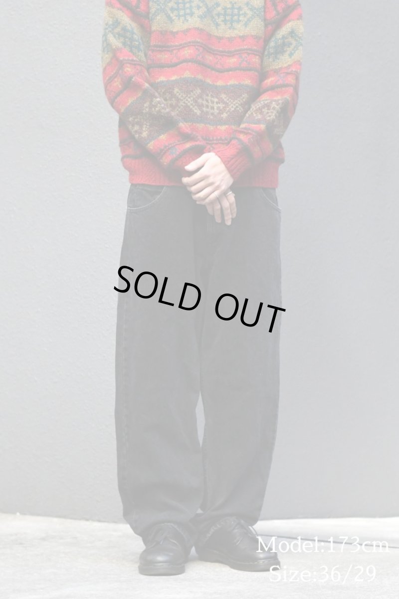 画像7: Wrangler Five Star Relaxed Denim Pants Sulfur Black ラングラー (7)