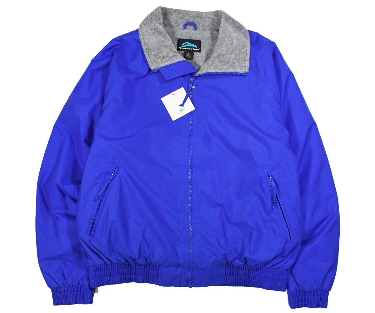 画像1: 【SALE】Deadstock Tri Mountain Shelled Fleece Jacket #8600 Blue/Grey (1)