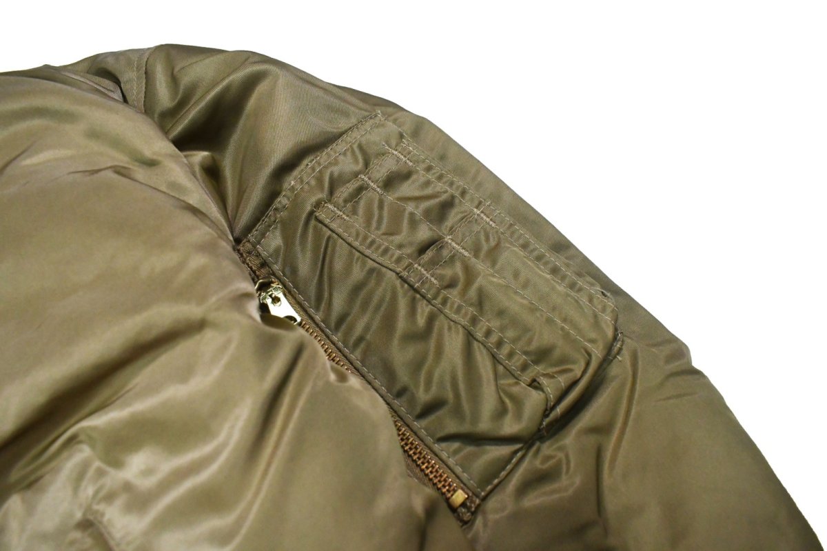画像4: Deadstock GREENBRIER MA-1 Flight Jacket Gold made in USA (4)