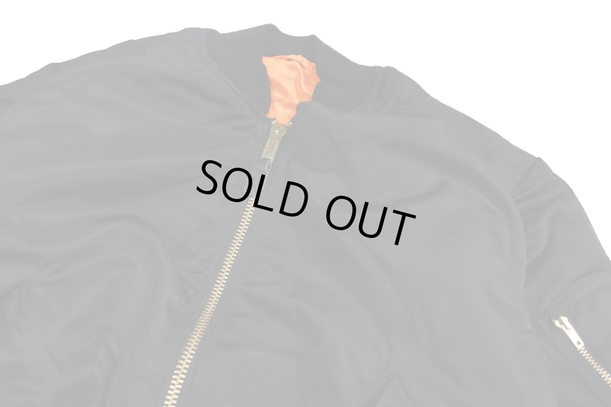 画像2: Deadstock Winfield International MA-1 Flight Jacket Black (2)