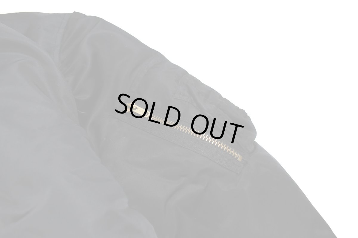 画像4: Deadstock Winfield International MA-1 Flight Jacket Black (4)