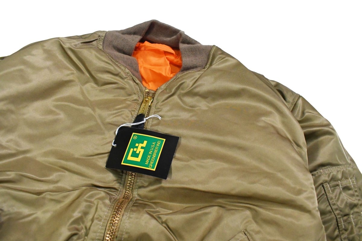 画像2: Deadstock GREENBRIER MA-1 Flight Jacket Gold made in USA (2)