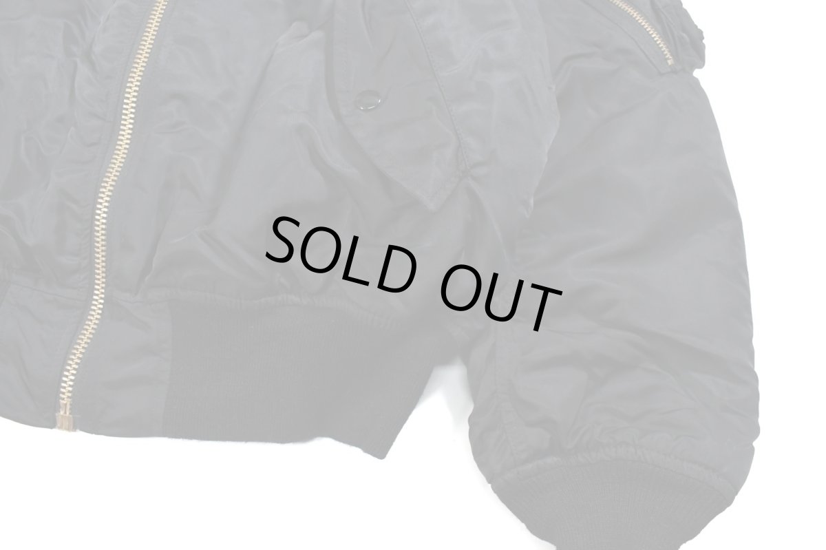 画像3: Deadstock Winfield International MA-1 Flight Jacket Black (3)