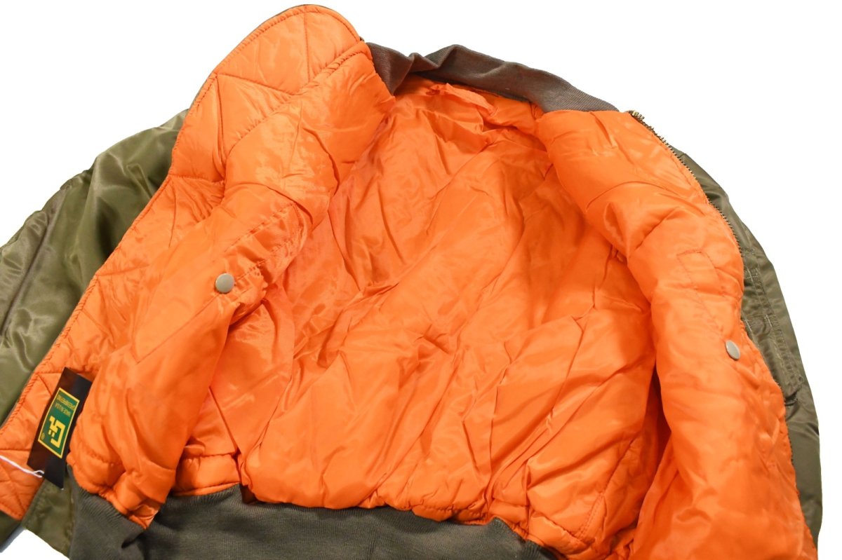 画像5: Deadstock GREENBRIER MA-1 Flight Jacket Gold made in USA (5)