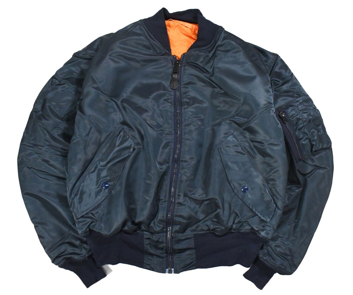 画像1: Deadstock GREENBRIER MA-1 Flight Jacket Navy made in USA (1)