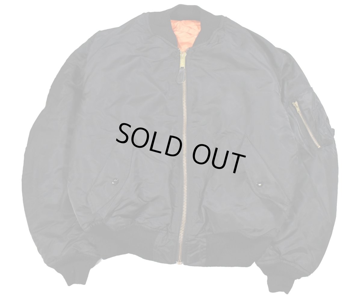 画像1: Deadstock Winfield International MA-1 Flight Jacket Black (1)