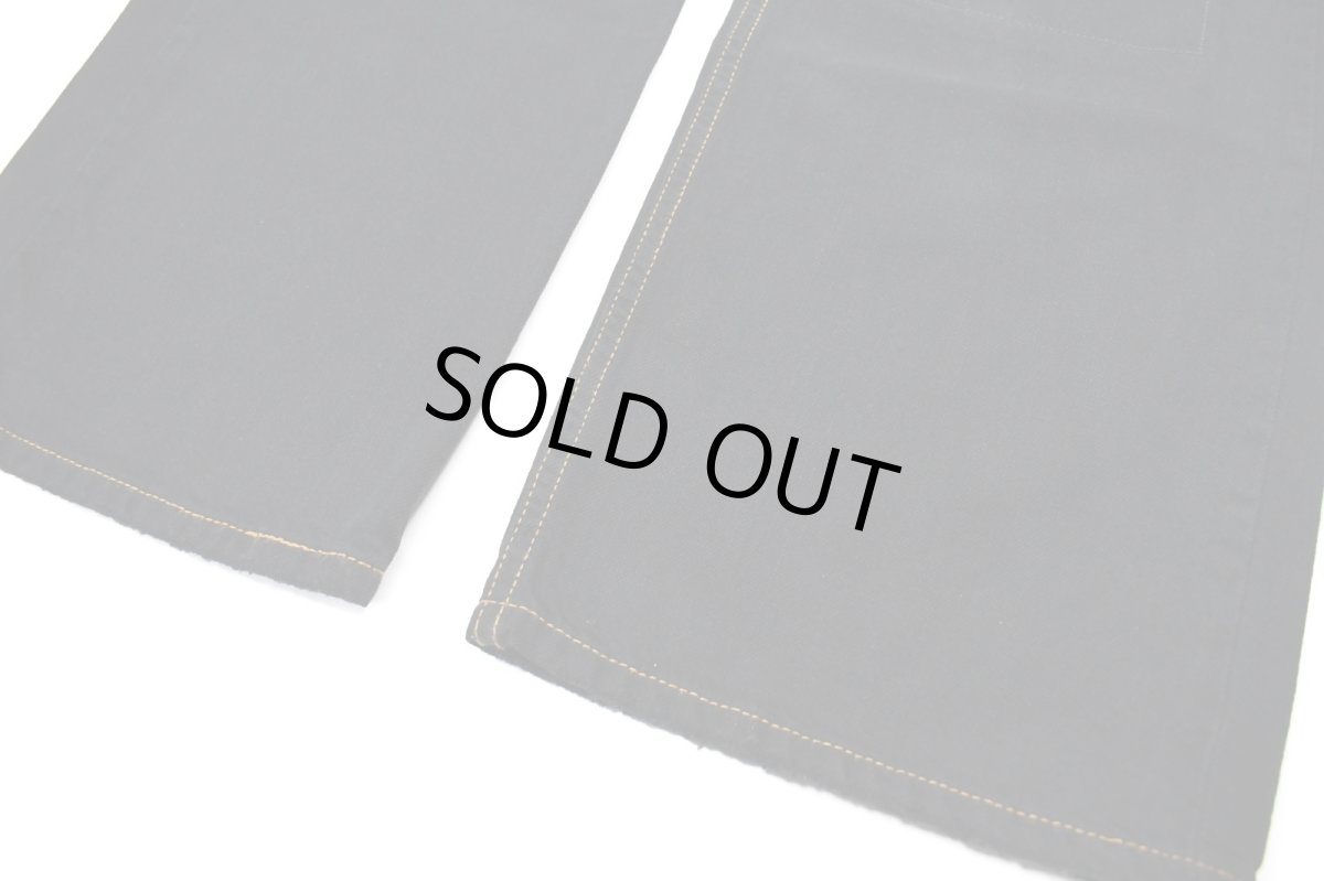 画像3: Deadstock Levi's 569 Damaged Denim Pants Over Dye Black リーバイス (3)